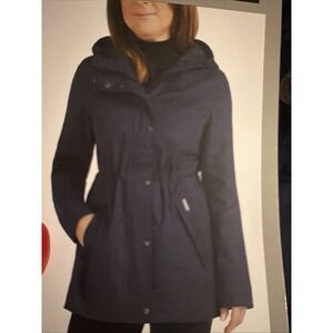 Hunter Brand Navy Blue Rain  Jacket New Size Small New